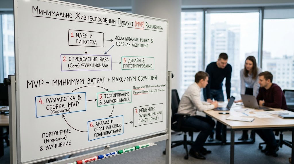 Концепция MVP и этапы разработки минимального продукта для бизнеса